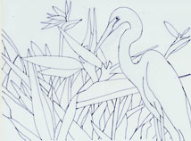 Egret Design Sketch